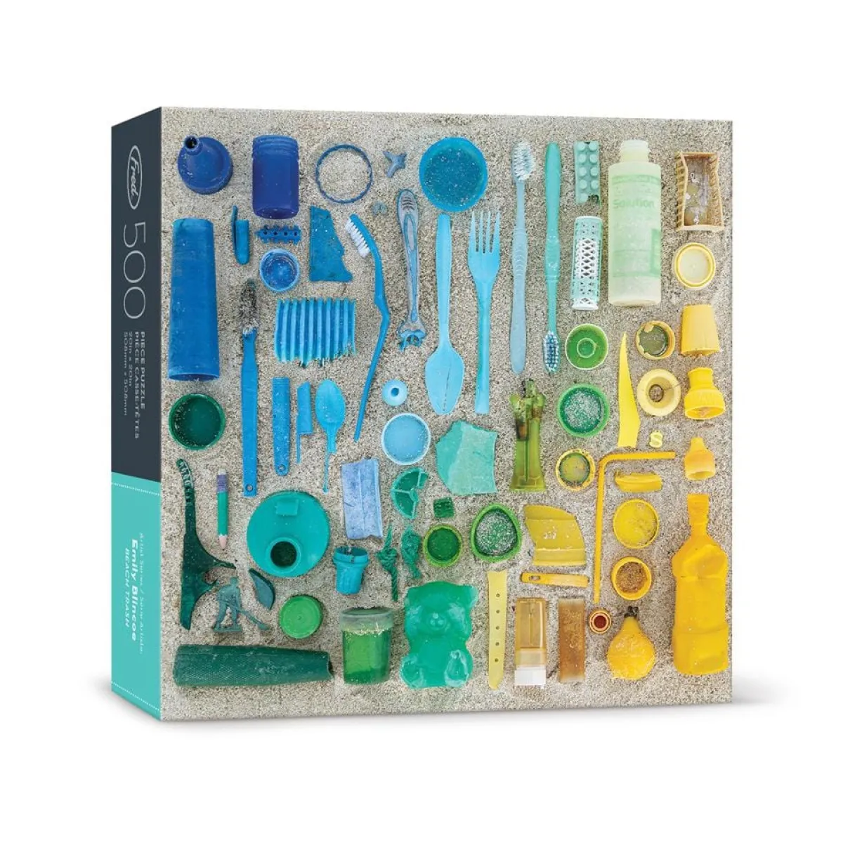 500-Piece Puzzles^Fred 500 PIECE PUZZLE: BEACH TRASH
