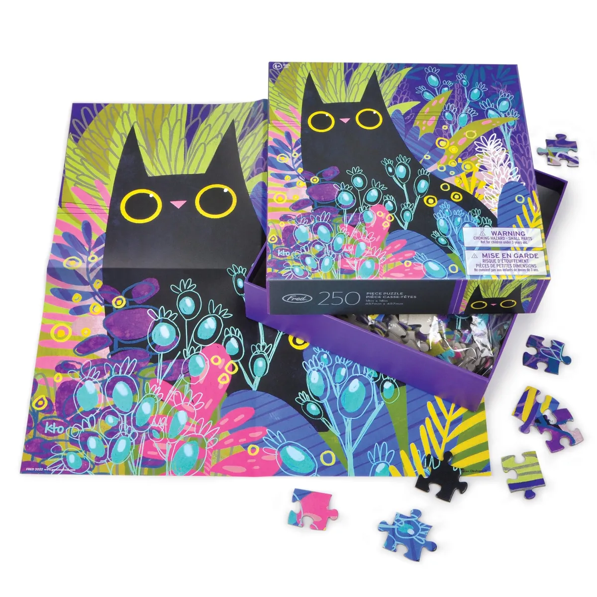 250-Piece Puzzles^Fred 250 PIECE PUZZLE: BLACK CAT NO.2