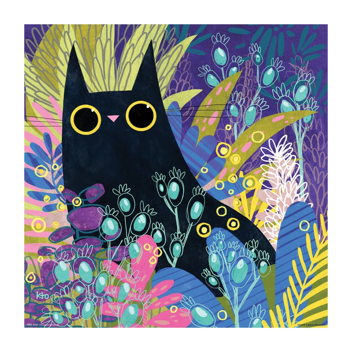 250-Piece Puzzles^Fred 250 PIECE PUZZLE: BLACK CAT NO.2