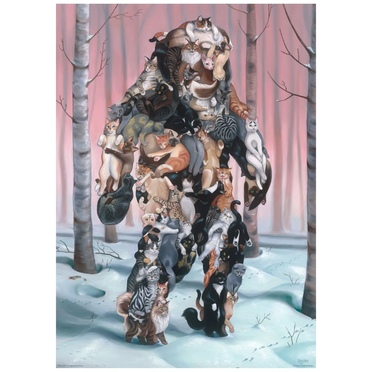 1000-Piece Puzzles^Fred 1000 PIECE PUZZLE: CATSQUATCH