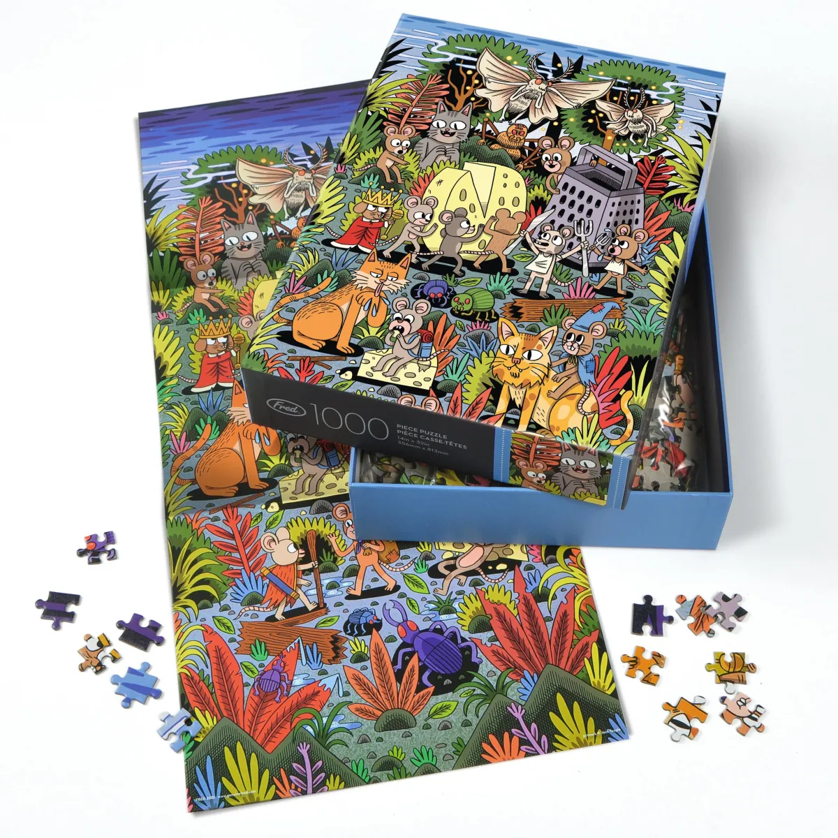1000-Piece Puzzles^Fred 1000 PIECE PUZZLE: CHEESE WORLD
