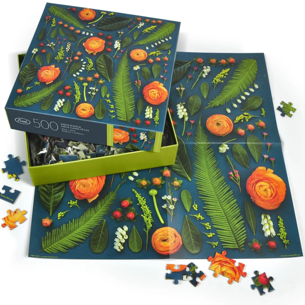 500-Piece Puzzles^Fred 500 PIECE PUZZLE: DECONSTRUCTED BOUQUET