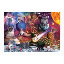 1000-Piece Puzzles^Fred 1000 PIECE PUZZLE: GALAXY CATS