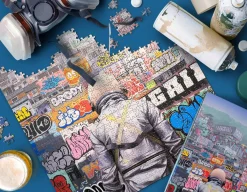 1000-Piece Puzzles^Fred 1000 PIECE PUZZLE: GRAFFITI CITY