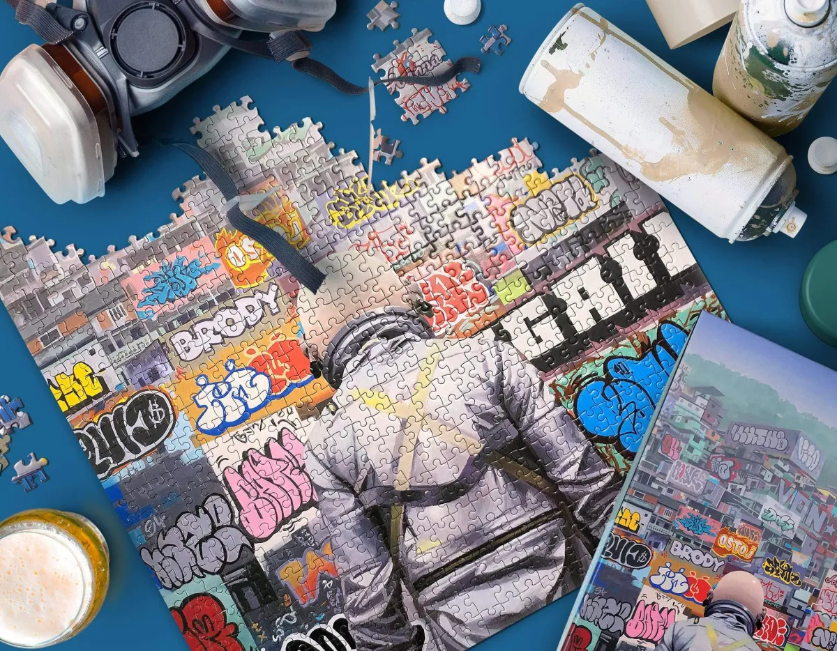 1000-Piece Puzzles^Fred 1000 PIECE PUZZLE: GRAFFITI CITY