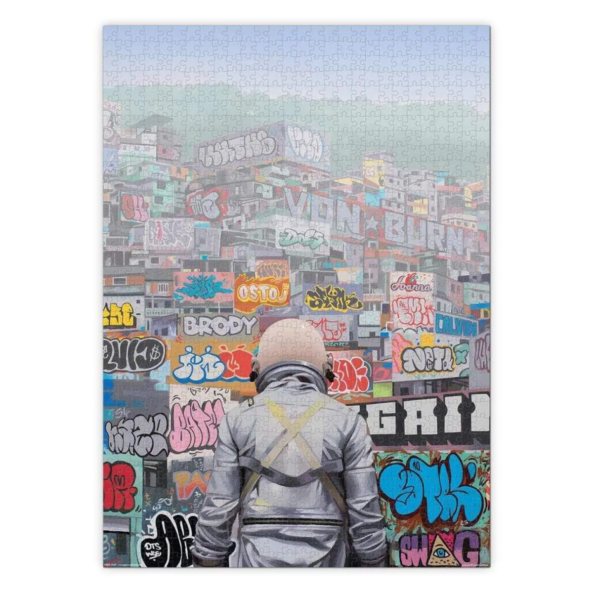 1000-Piece Puzzles^Fred 1000 PIECE PUZZLE: GRAFFITI CITY