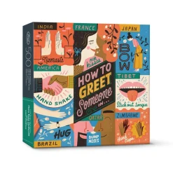 500-Piece Puzzles^Fred 500 PIECE PUZZLE: HOW TO GREET SOMEONE