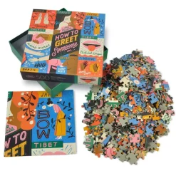 500-Piece Puzzles^Fred 500 PIECE PUZZLE: HOW TO GREET SOMEONE