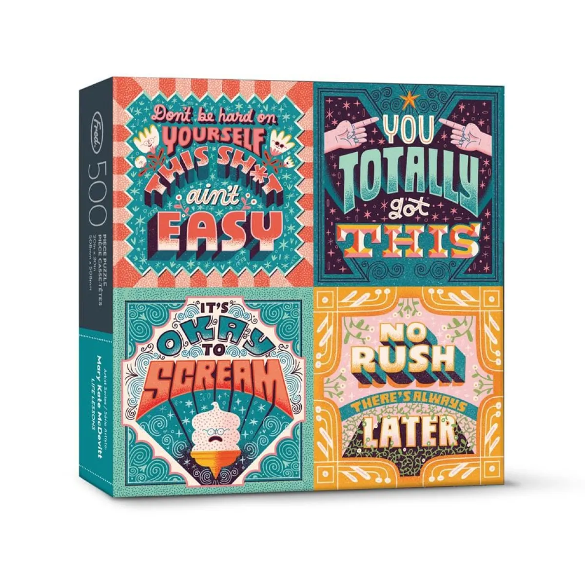 500-Piece Puzzles^Fred 500 PIECE PUZZLE: LIFE LESSONS