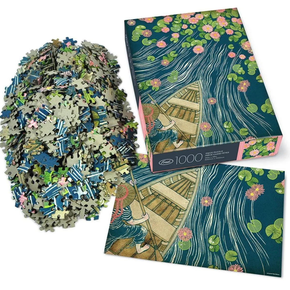1000-Piece Puzzles^Fred 1000 PIECE PUZZLE: LILYPADS