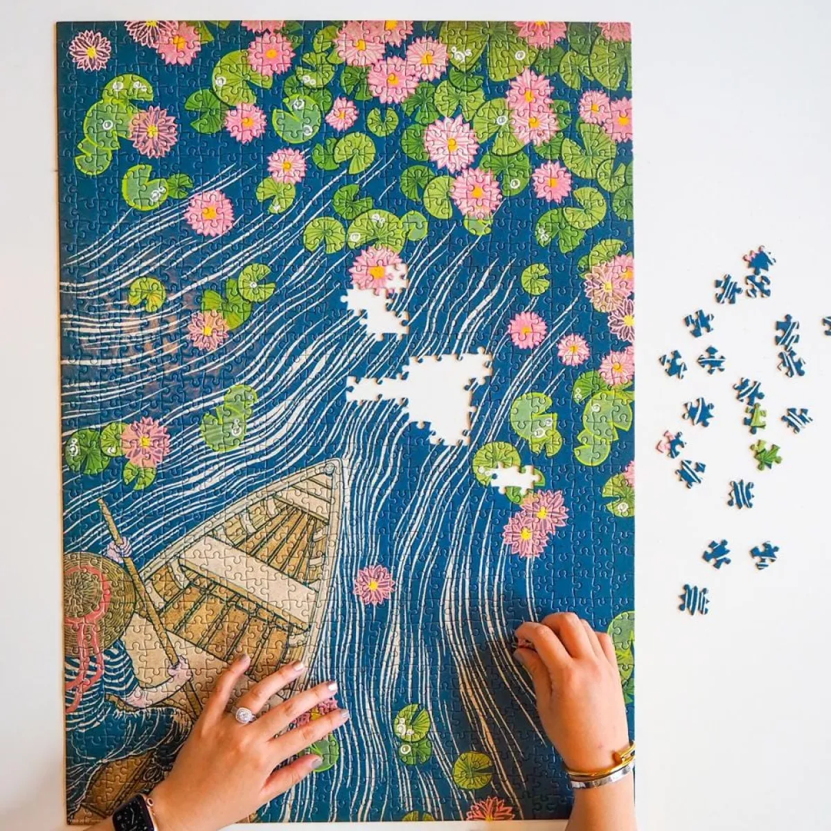1000-Piece Puzzles^Fred 1000 PIECE PUZZLE: LILYPADS