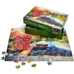 The Doodle Series|1000-Piece Puzzles^Fred 1000 PIECE PUZZLE: LIVING LA VIDA LAKE (AHHH)