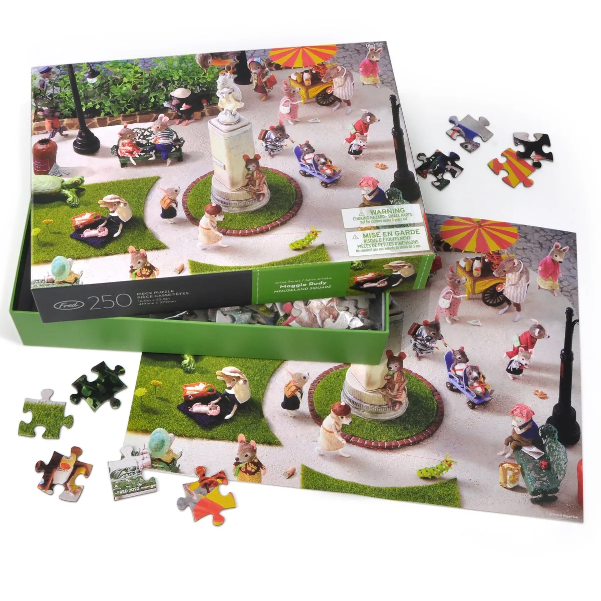 250-Piece Puzzles^Fred 250 PIECE PUZZLE: MOUSELAND SQUARE