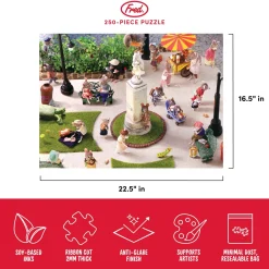 250-Piece Puzzles^Fred 250 PIECE PUZZLE: MOUSELAND SQUARE