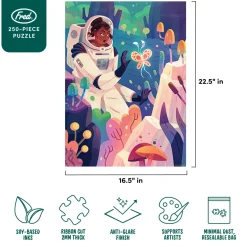 250-Piece Puzzles^Fred 250 PIECE PUZZLE: SPACE BUTTERFLY