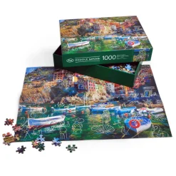 1000-Piece Puzzles|The Doodle Series^Fred 1000 PIECE PUZZLE: SPRING BREAK AT CINQUE TERRE