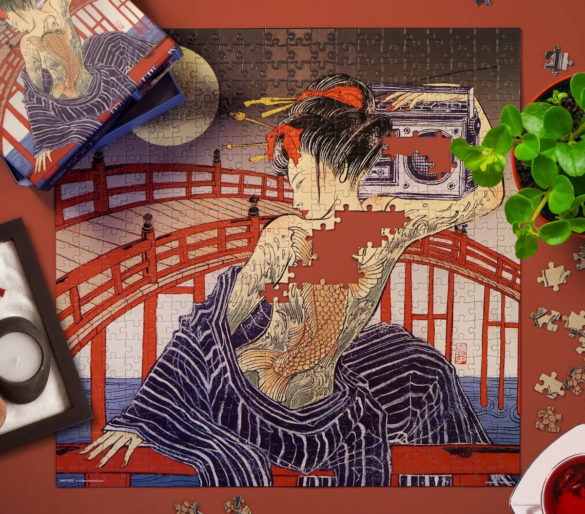 500-Piece Puzzles^Fred 500 PIECE PUZZLE: TAIKO-BASHI