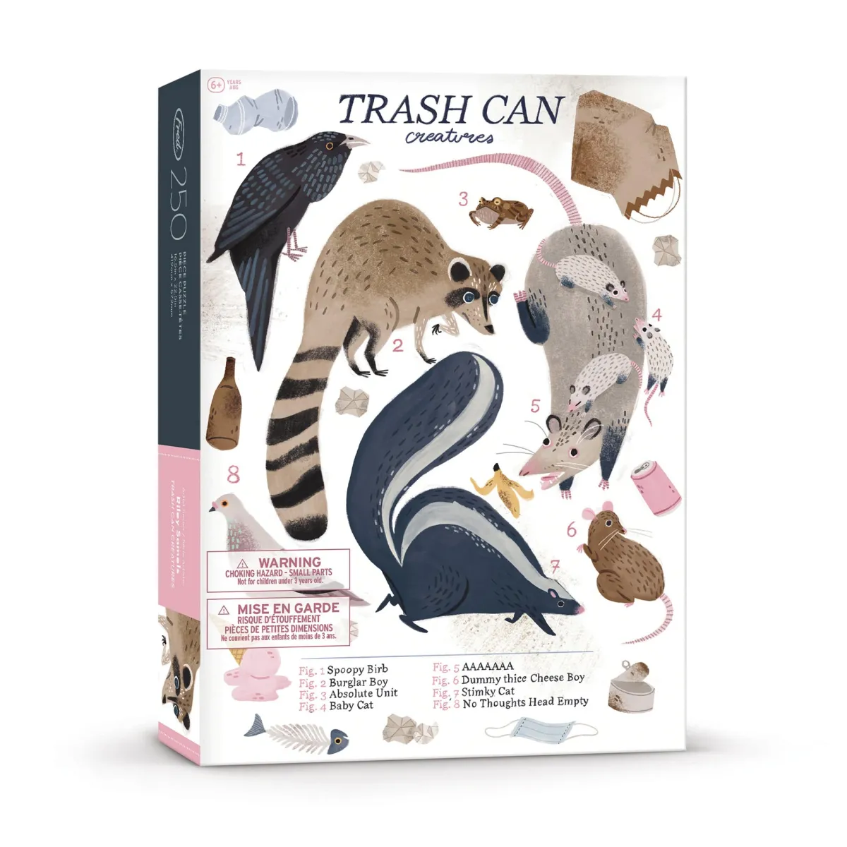 250-Piece Puzzles^Fred 250 PIECE PUZZLE: TRASH CAN CREATURES
