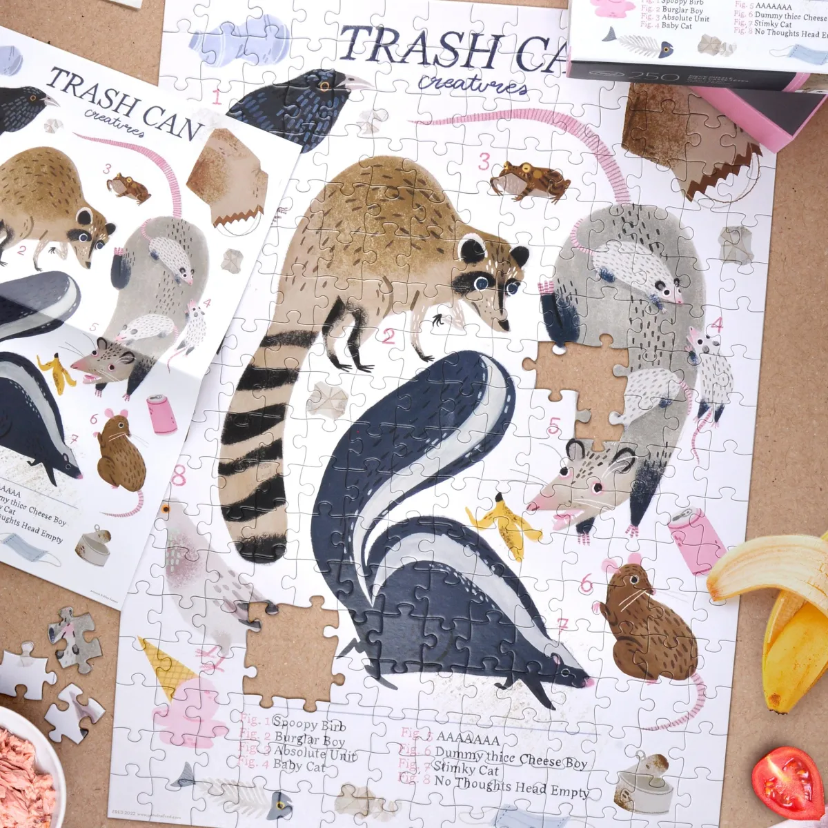250-Piece Puzzles^Fred 250 PIECE PUZZLE: TRASH CAN CREATURES