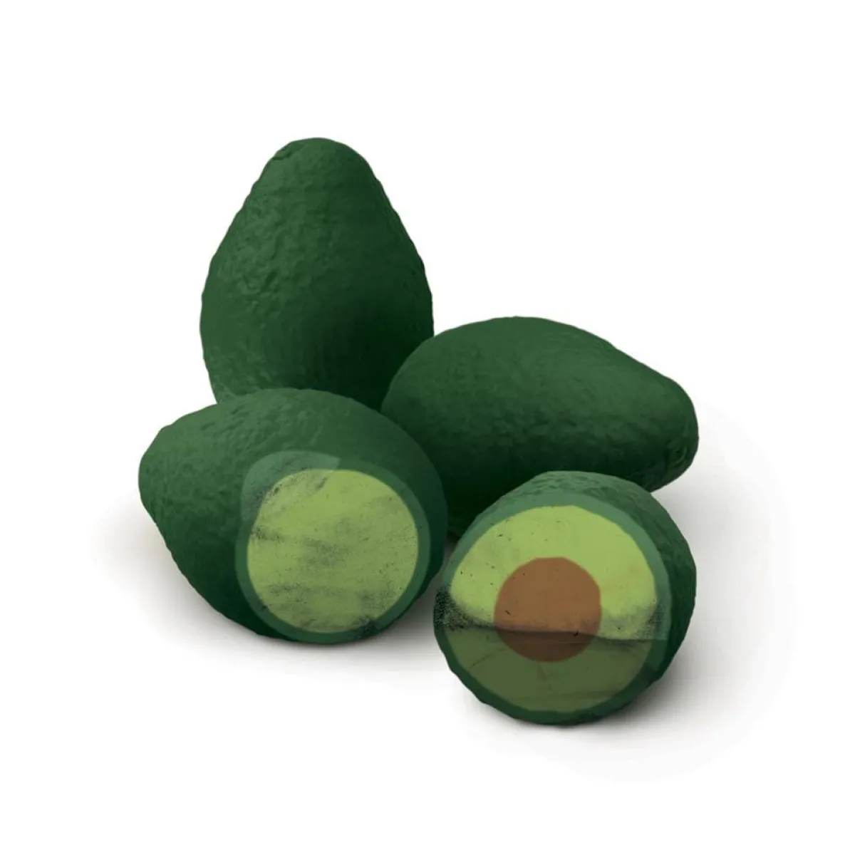 Erasers + Shapeners^Fred AVOCADO ERASERS