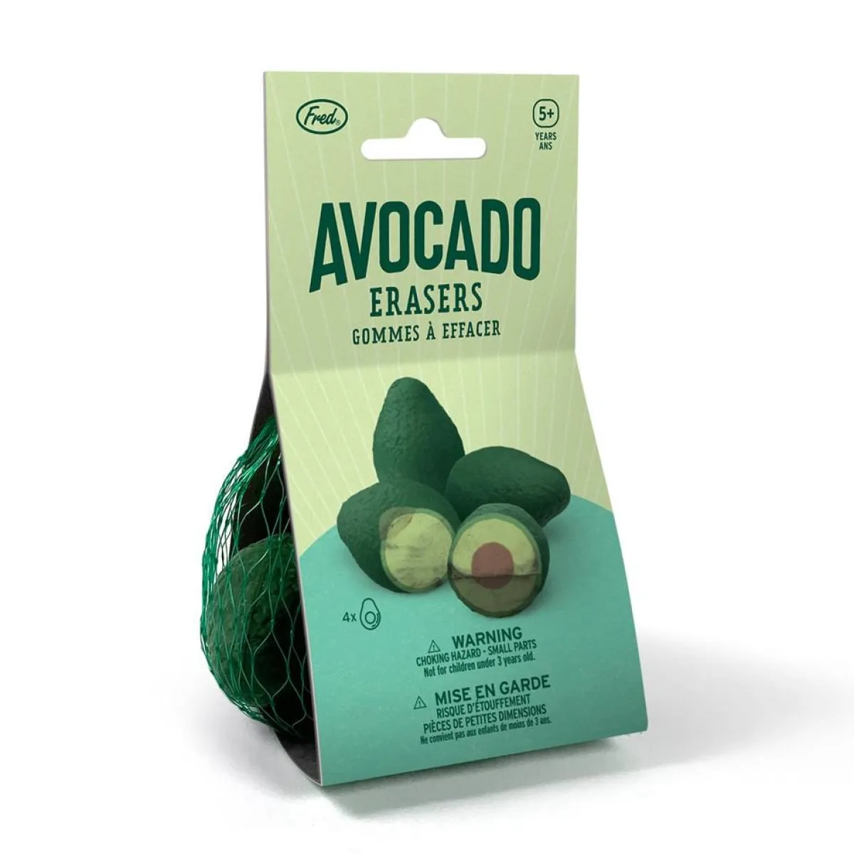 Erasers + Shapeners^Fred AVOCADO ERASERS