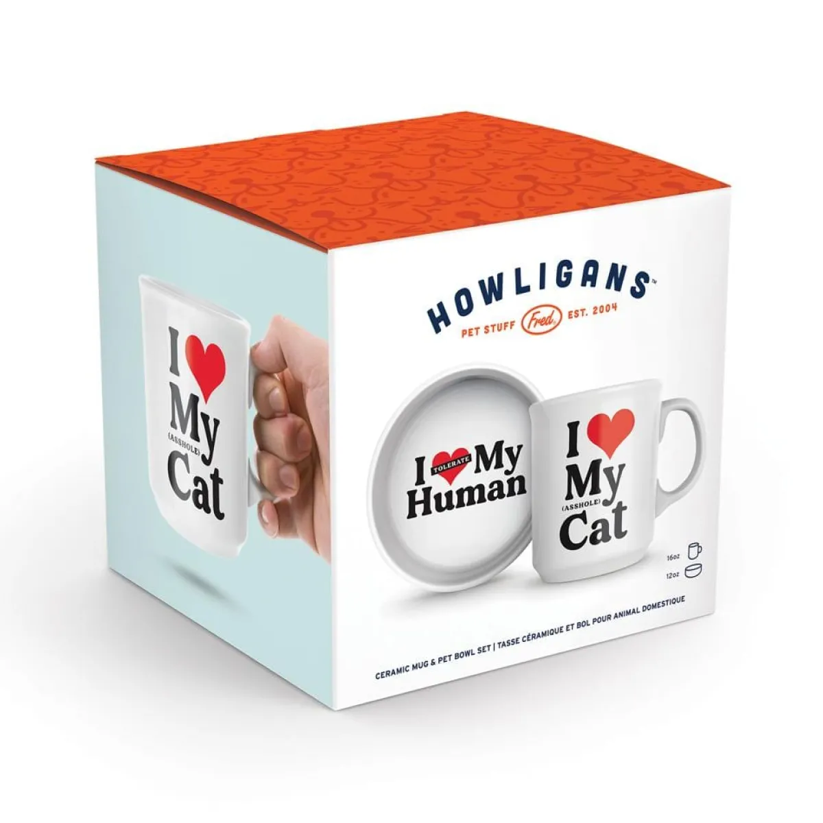 Cats|Shop All Table^Fred CERAMIC MUG + CAT BOWL SET