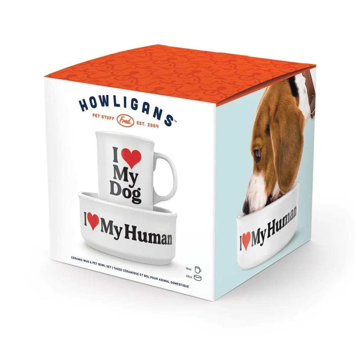 Dogs|Shop All Table^Fred CERAMIC MUG + DOG BOWL SET