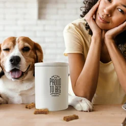 Dogs^Fred CERAMIC TREAT JAR