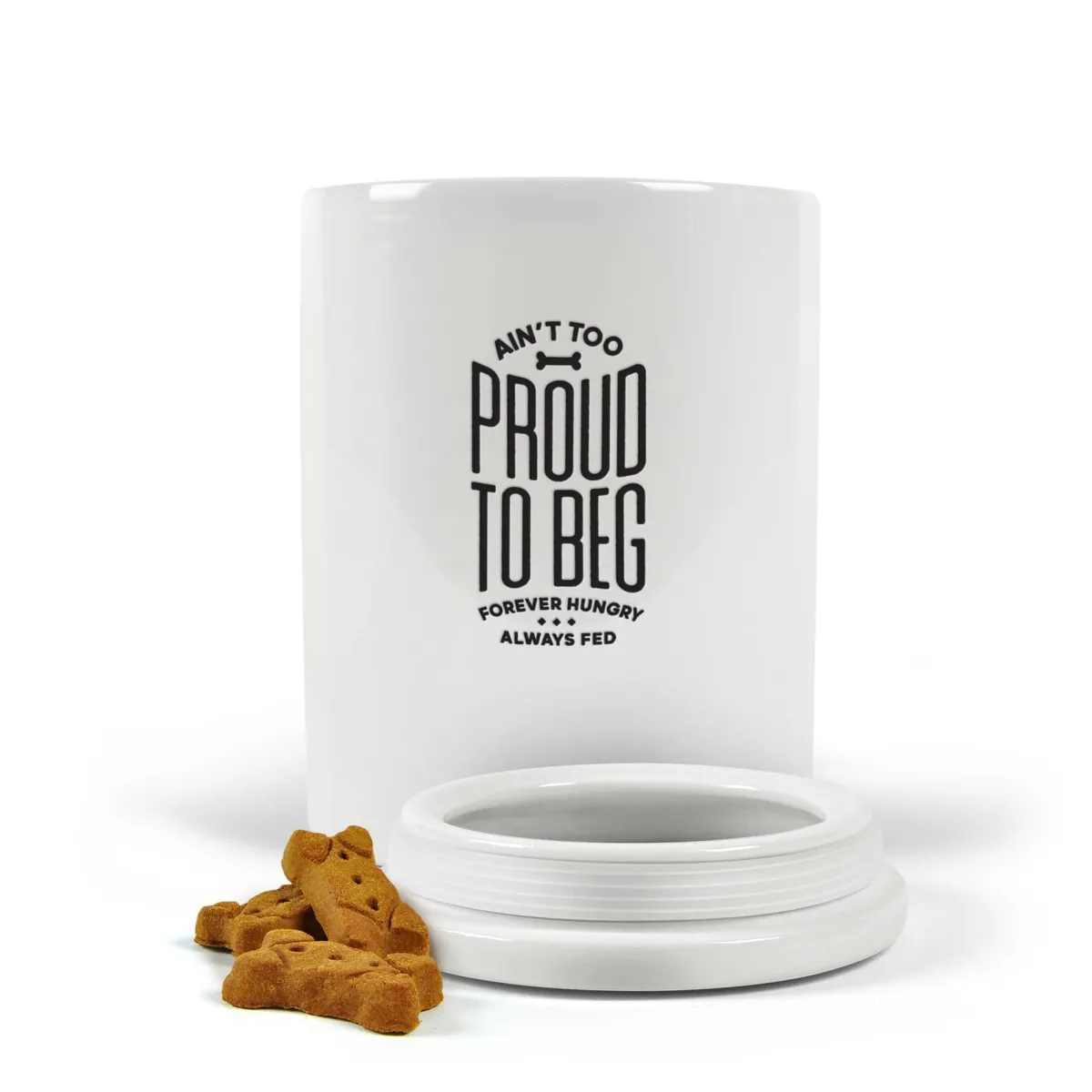 Dogs^Fred CERAMIC TREAT JAR