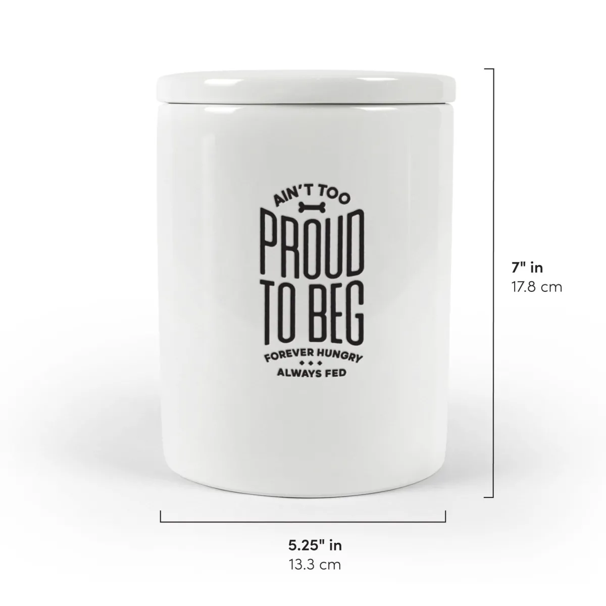 Dogs^Fred CERAMIC TREAT JAR