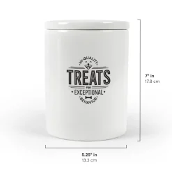 Dogs^Fred CERAMIC TREAT JAR
