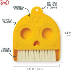Cleaning^Fred DEADPAN | Skull Dustpan & Brush Set