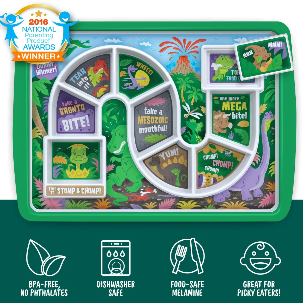 Plates + Trays|Plates + Trays^Fred DINNER WINNER - Dino Time
