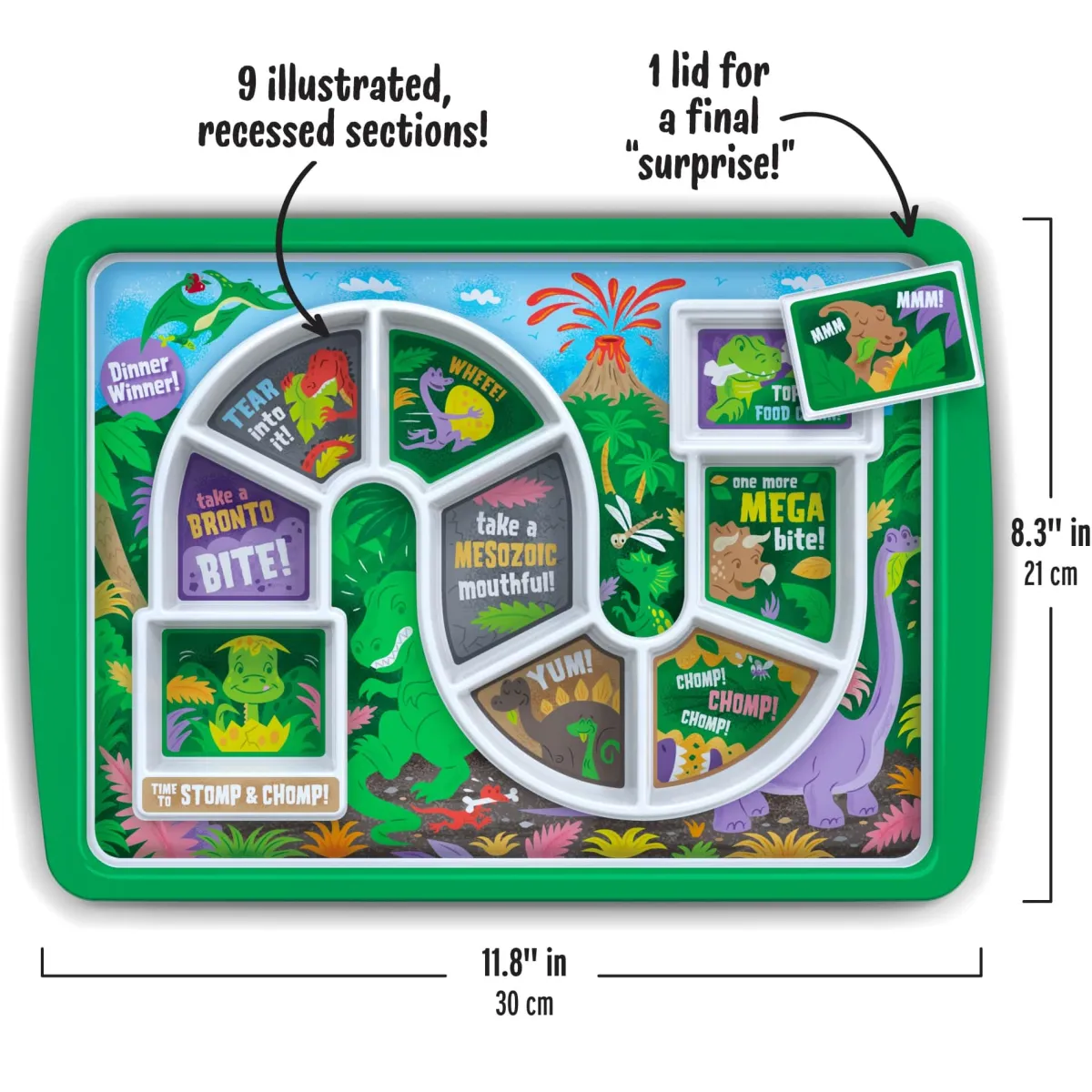 Plates + Trays|Plates + Trays^Fred DINNER WINNER - Dino Time
