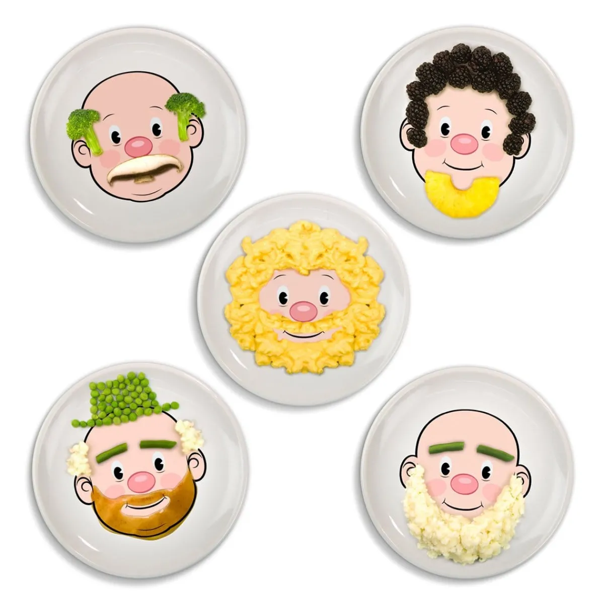 Plates + Trays|Plates + Trays^Fred FOOD FACE