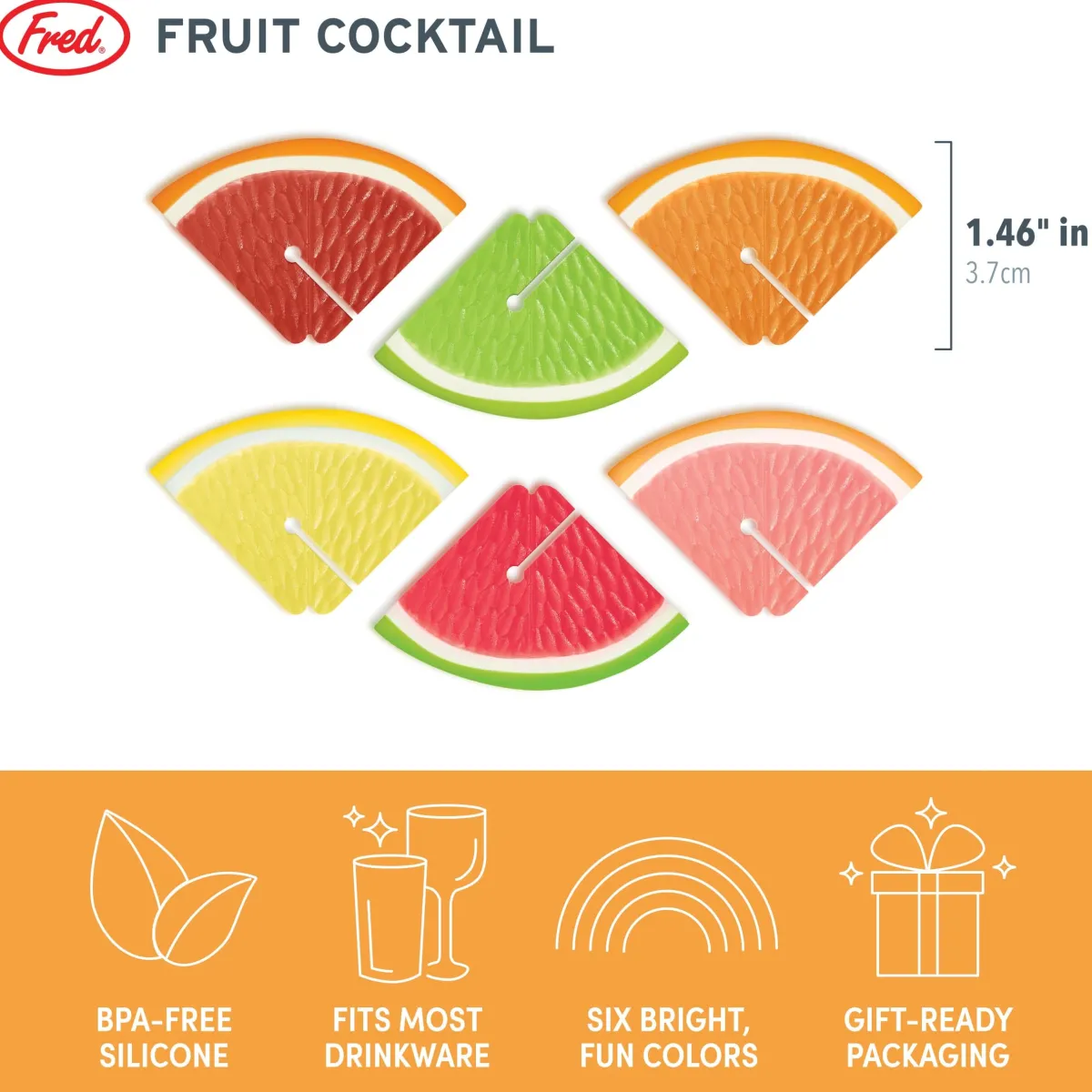 Drink Markers^Fred FRUIT COCKTAIL | Citrus Wedge Drink Markers