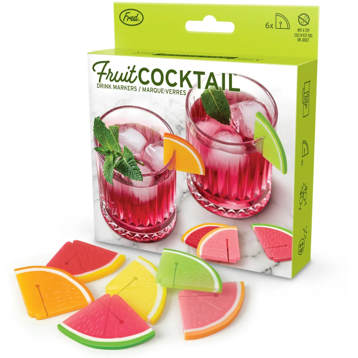 Drink Markers^Fred FRUIT COCKTAIL | Citrus Wedge Drink Markers
