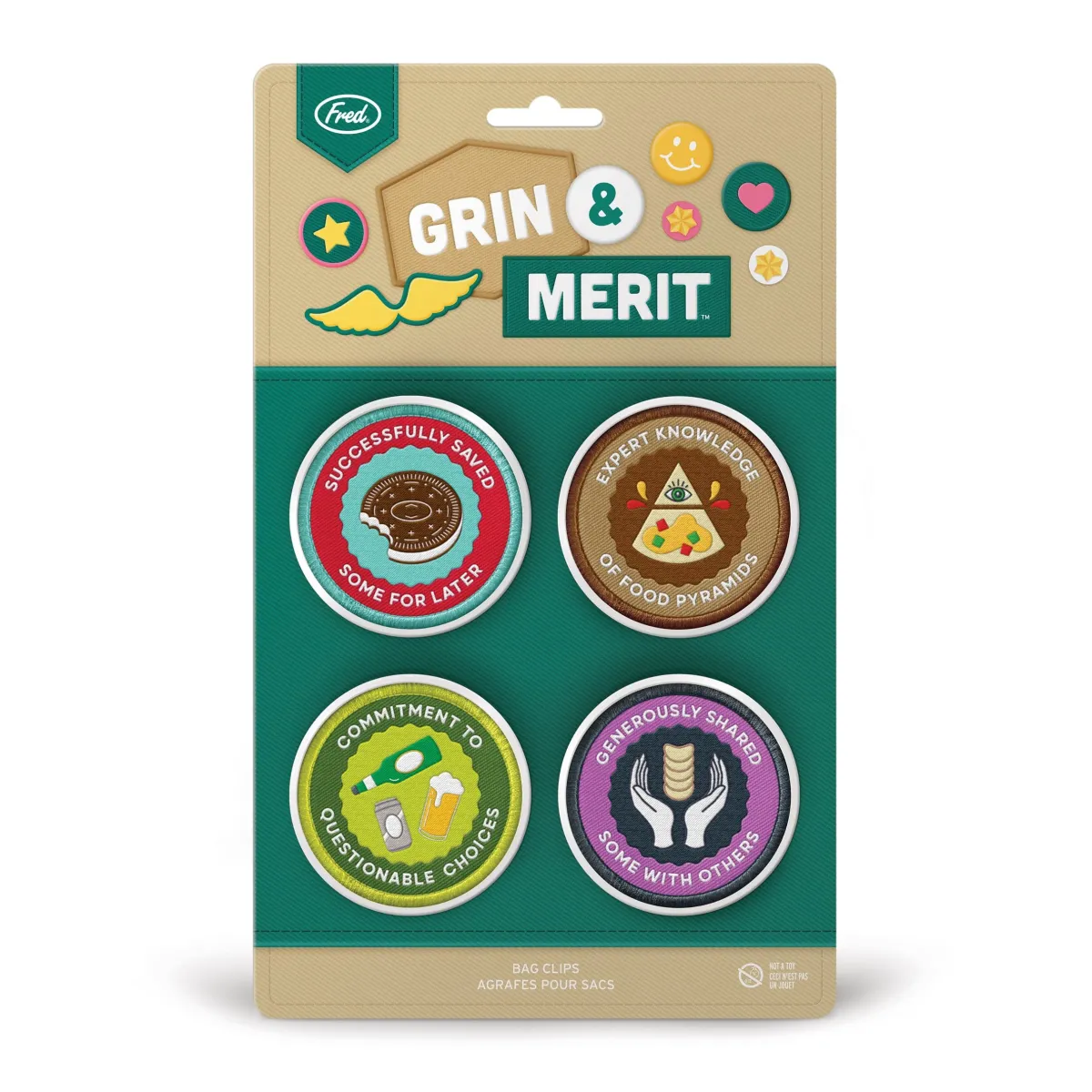Bag Clips^Fred GRIN AND MERIT