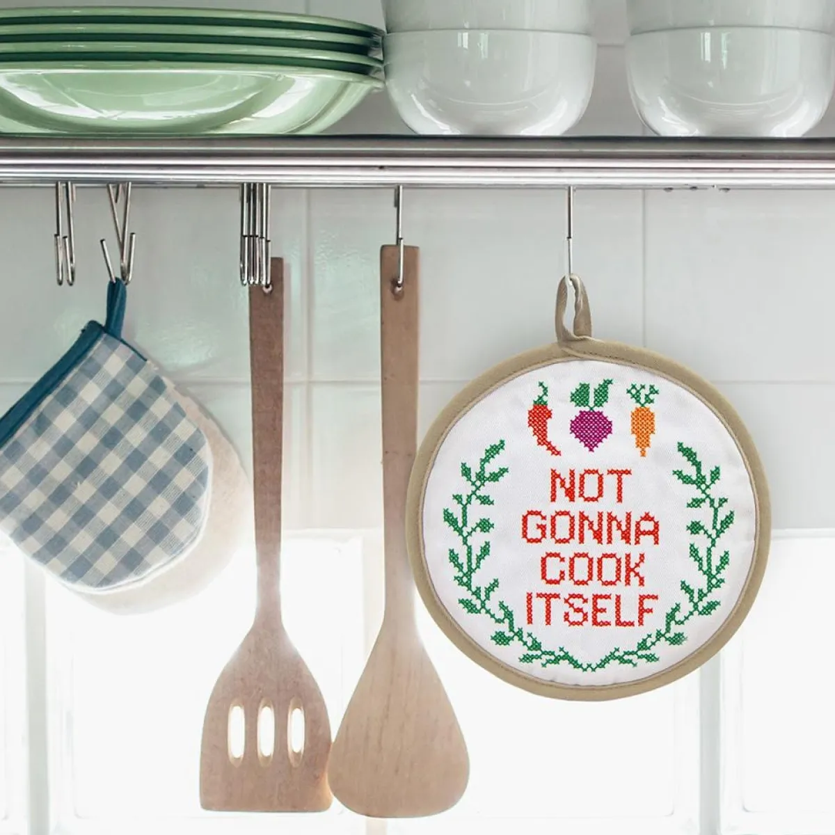 Cooking Utensils^Fred IN STITCHES - Not Gonna Cook Itself