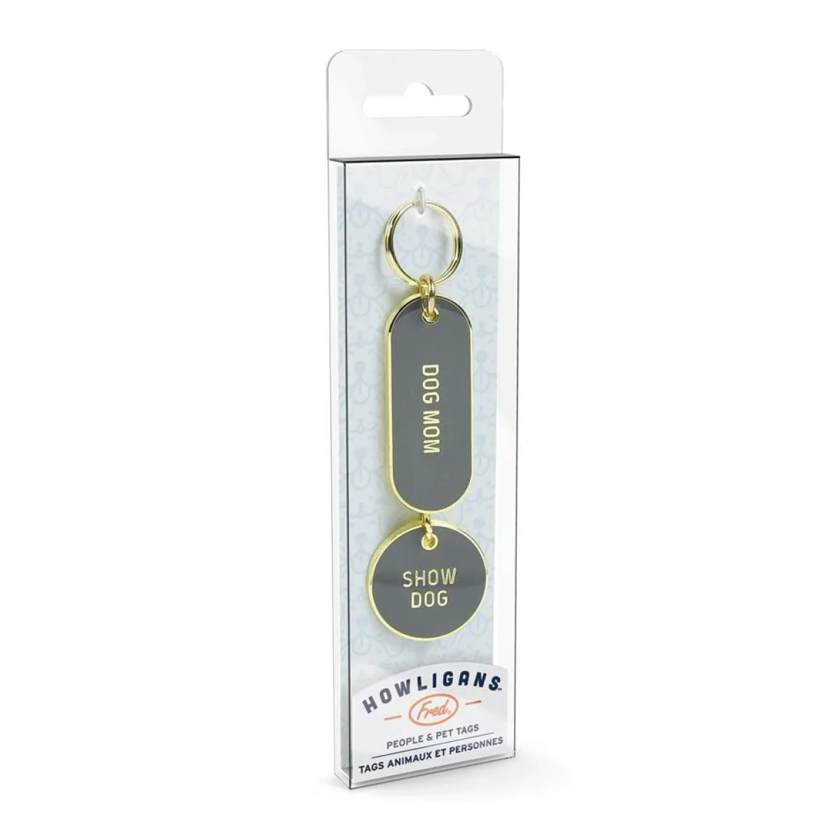 Dogs^Fred KEYCHAIN + DOG TAG SET