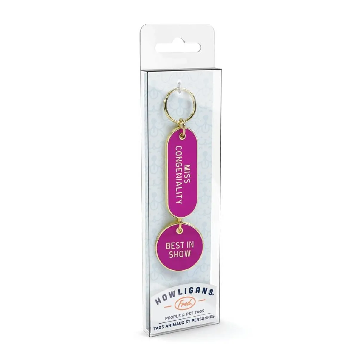 Dogs^Fred KEYCHAIN + DOG TAG SET