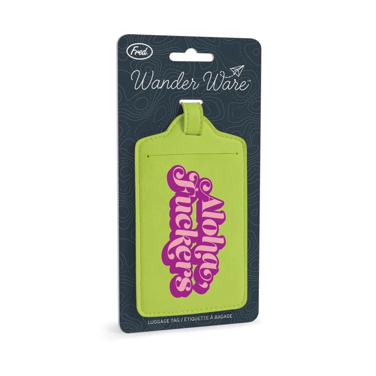 Passports|Luggage Tags^Fred LUGGAGE TAG: ALOHA F*CKERS