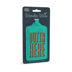Passports|Luggage Tags^Fred LUGGAGE TAG: OUTTA HERE