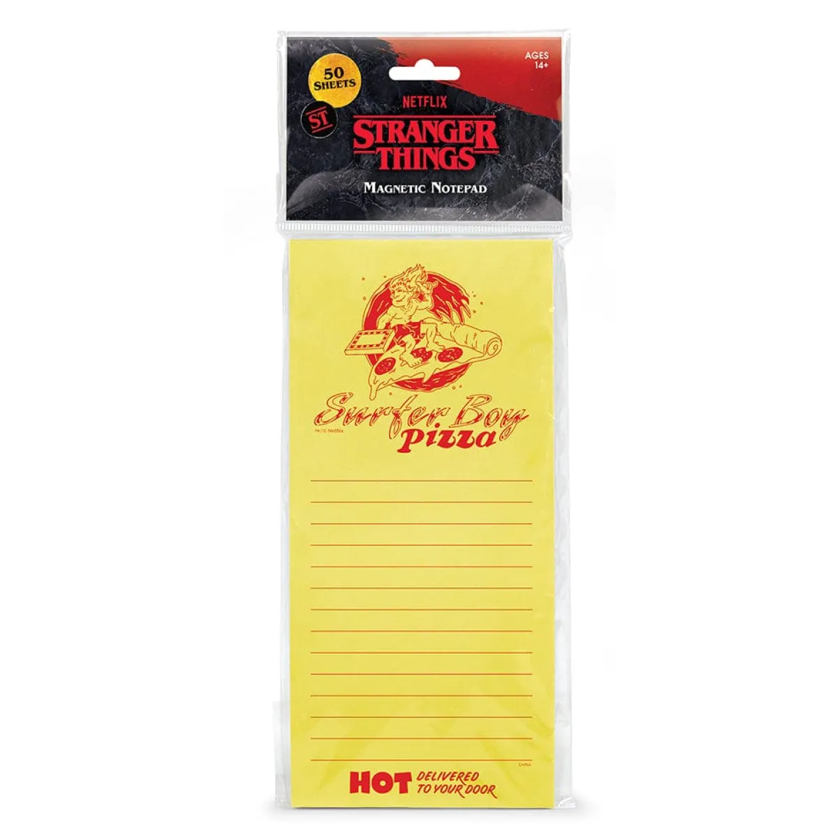 Writing|Notes + Paper^Fred MAGNETIC NOTEPAD - Surfer Boy Pizza
