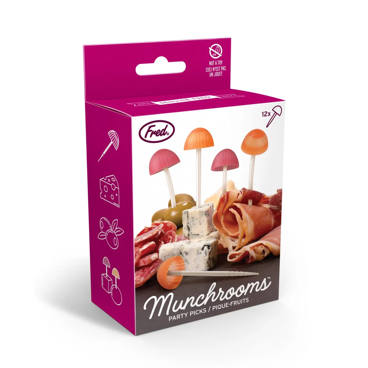 Picks, Stirrers, And Straws^Fred MUNCHROOMS | Mushroom Party Picks