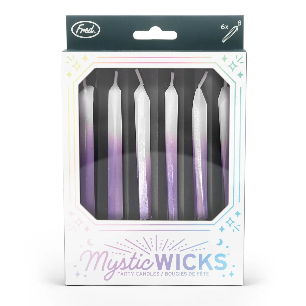 Candles^Fred MYSTIC WICKS | Crystal Party Candles