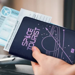 Passports|Luggage Tags^Fred PASSPORT WALLET: SPACE TOURIST