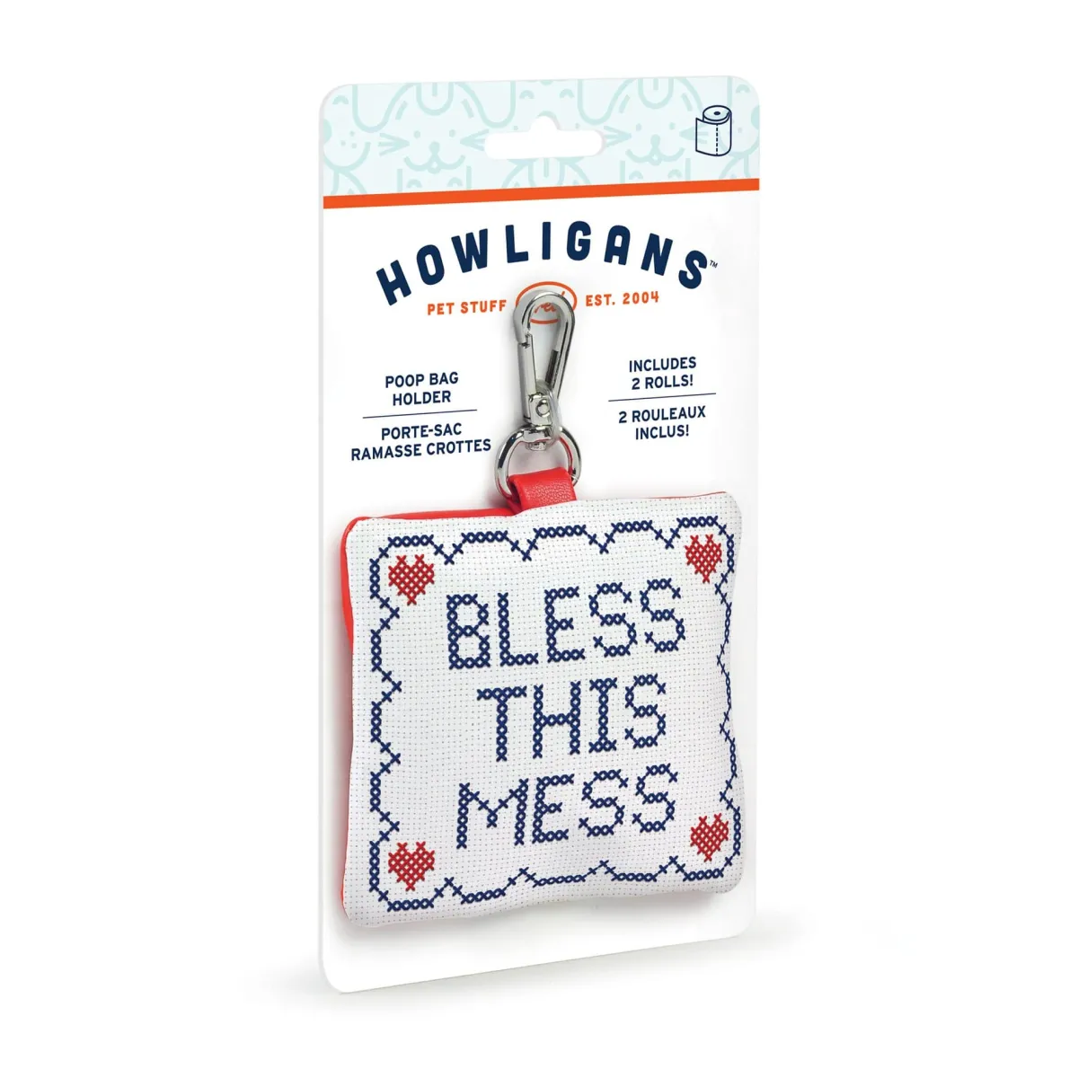 Dogs^Fred POOP BAG HOLDER: BLESS THIS MESS