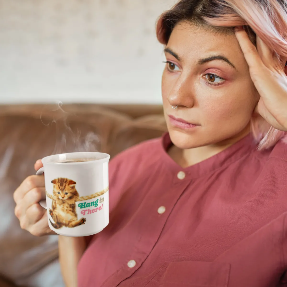 Shop All Table|Mugs^Fred "HANG IN THERE" MUG