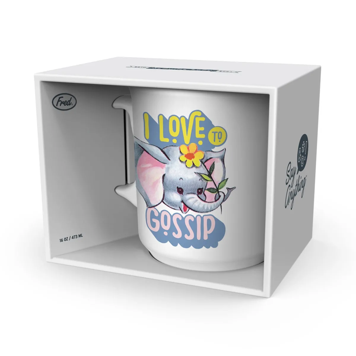 Shop All Table|Mugs^Fred "I LOVE TO GOSSIP" MUG